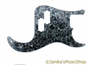 BARE PRECISION BASS GUITAR PICKGUARD BLACK PEARL A